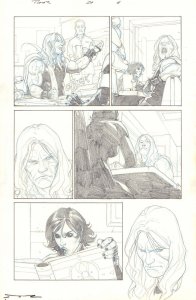 Thor: God of Thunder #20 p.6 - Thor in Diner Drinking Coffee - art by Esad Ribic