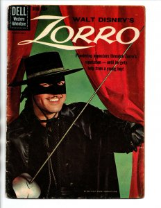 Zorro #9 - photo cover - Walt Disney - Dell - 1960 - VG