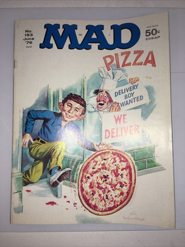 Mad Magazine June 1976 No. 183 Pizza Delivery