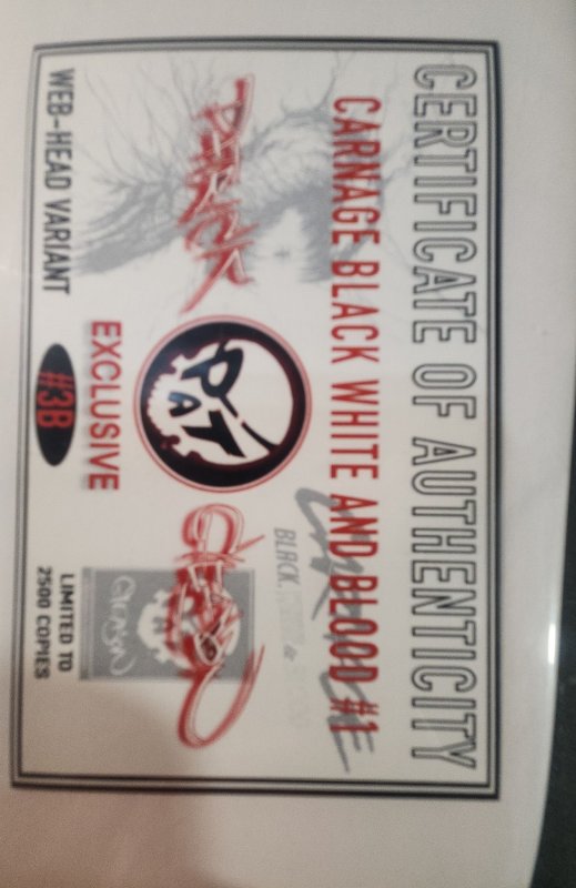 Carnage: Black, White & Blood #1 Limited to 2500 Copies (2021)