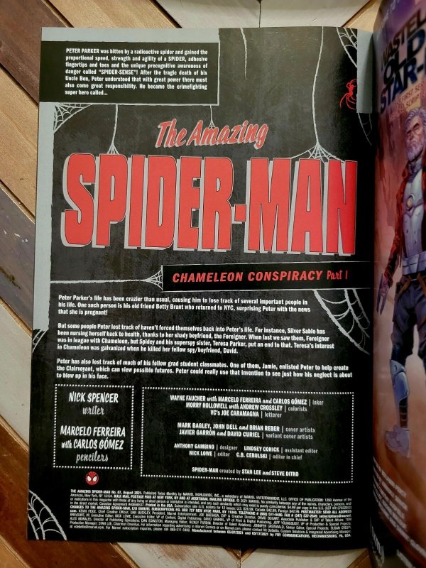 Amazing Spider-Man #67 (Marvel 2021) Chameleon Conspiracy (NM) Bagley Cover