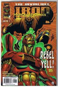 IRON MAN #8, NM+, Rebel, Jim Lee, Jeph Loeb, 1996, more IM in store