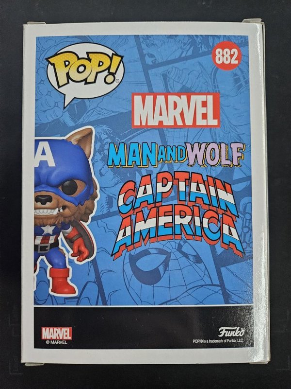 Funko Pop! Marvel Capwolf #882 - 2021 Summer Convention Limited Edition