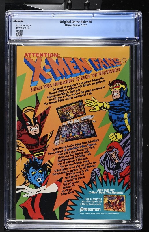 Original Ghost Rider #6 (12/92) Graded CGC 9.8