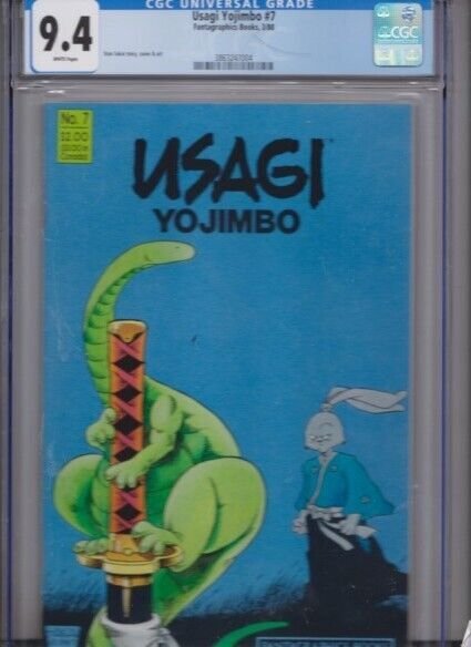 USAGI YOJIMBO CGC 9.4 WHITE PAGES FANTAGRAPHICS BOOKS 3/88 / NEW SLAB 