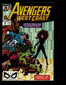 Lot Of 11 West Coast Avengers Marvel Comics # 7 9 42 44 45 47 48 49 54 55(2) JF3