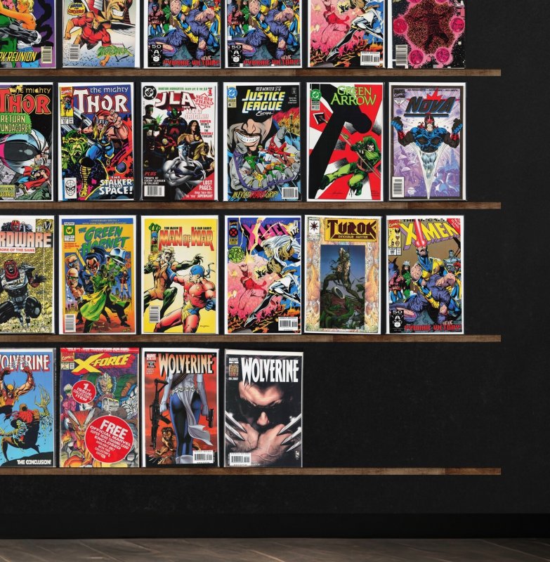 Huge Lot 150+ Comics with Wolverine, The Uncanny X-Men, Green Lantern & More!