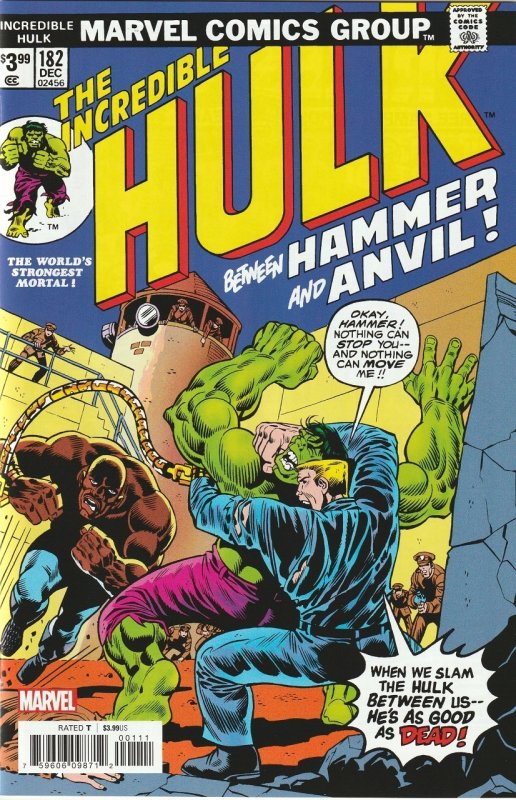 INCREDIBLE HULK FACSIMILE EDITION # 182 (2020)