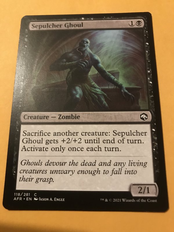 SEPULCHER GHOUL : Magic the Gathering MtG / Adventures in Forgotten Realms