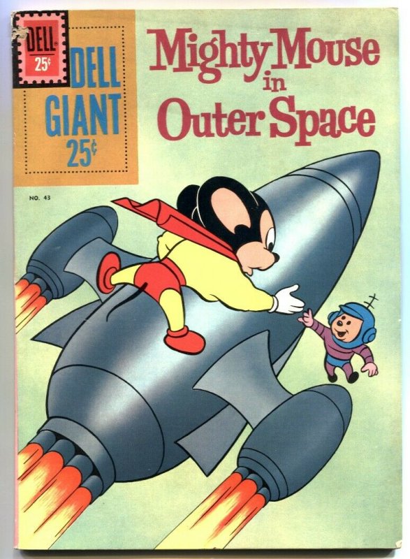 Might Mouse in Outer Space- Dell Giant #43 1961- VG