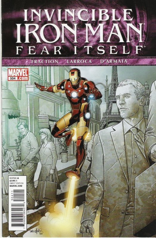 Invincible Iron Man #504 (2011)  NM+ to NM/M  original owner