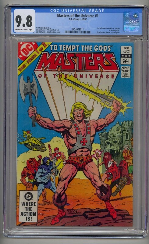 MASTERS OF THE UNIVERSE #1 CGC 9.8 1ST FULL COMIC DEVOTED TO MOTU 