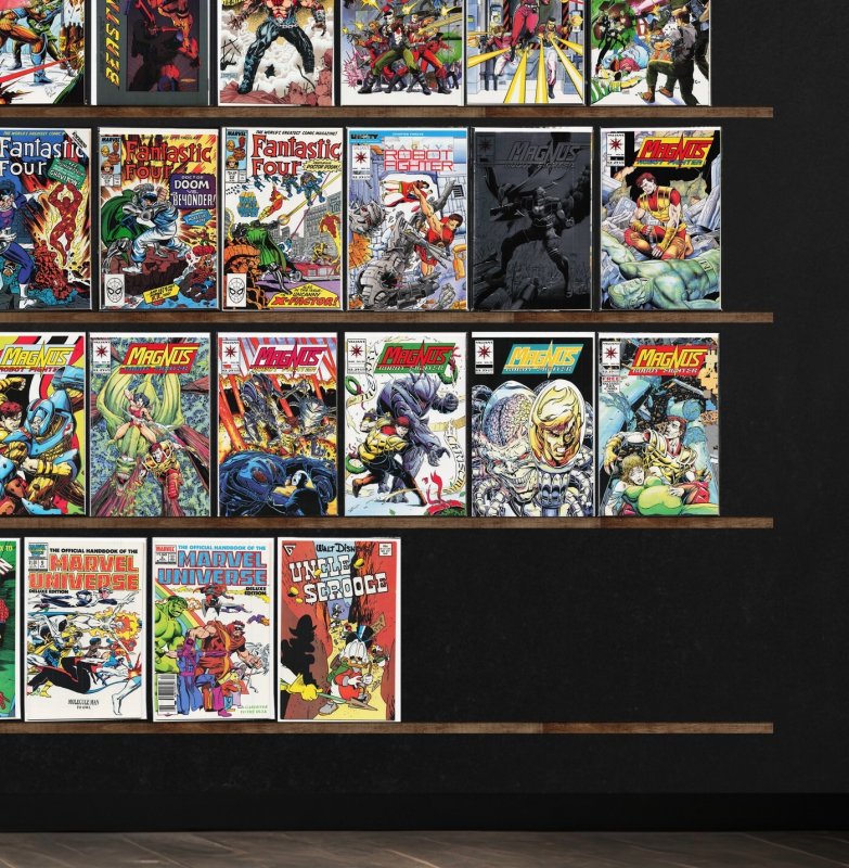 Huge Lot 140+ Comics with Fantastic Four, Magnus Robot Fighter & More!