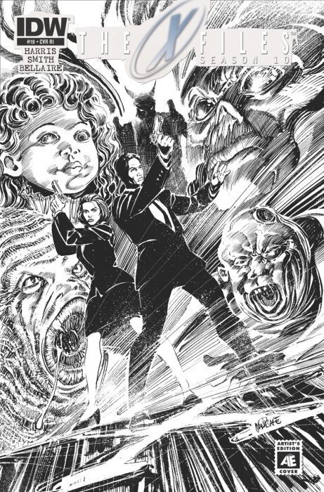 X-Files, The: Season 10 #18B VF/NM ; IDW | RI Variant B&W Artist's Edition