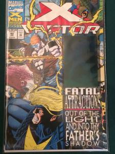 X-Factor #92 Fatal Attractions crossover Holographic sticker on cover