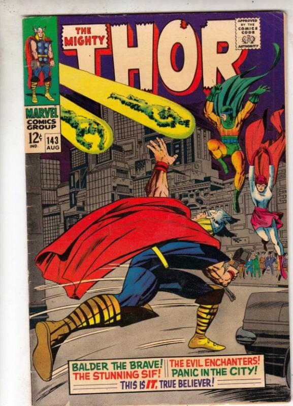 Thor, the Mighty #143 (Aug-67) VG/FN+ Mid-Grade Thor