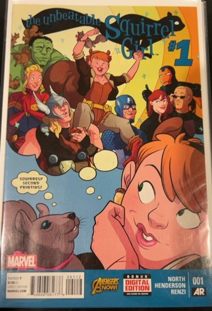 The Unbeatable Squirrel Girl #1 Second Print Cover (2015) Squirrel Girl 