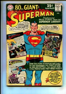 SUPERMAN #183 (4.0) 80PG. GIANT!! 1966