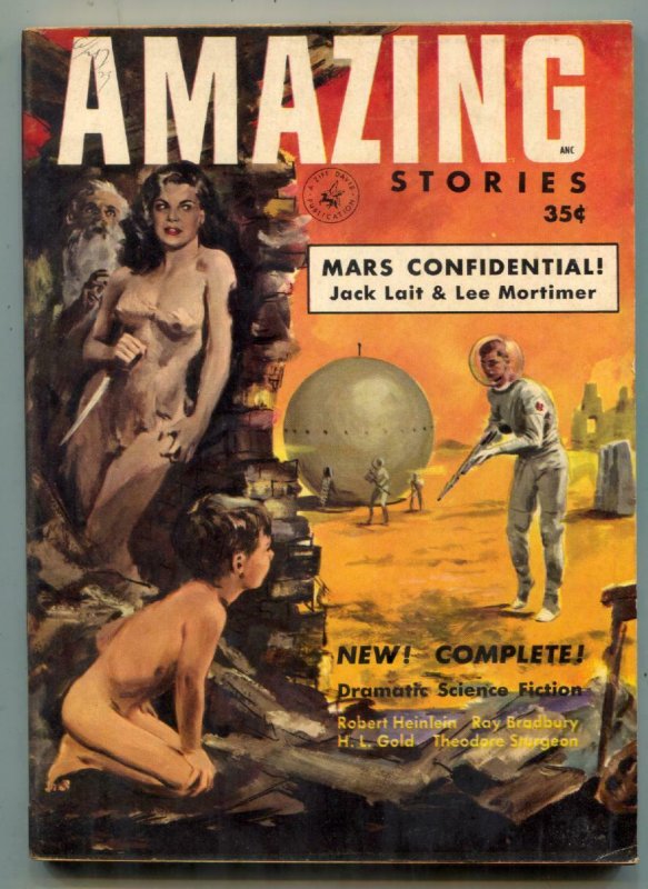 Amazing Stories April 1953- 1st digest issue- Bradbury VF