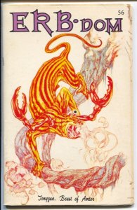 ERB-dom #56 1972-early Burroughs & Tarzan fanzine-buy/sell ads-PulpCont-VG