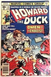 HOWARD THE DUCK#13 FN/VF 1977 FIRST KISS MARVEL BRONZE AGE COMICS