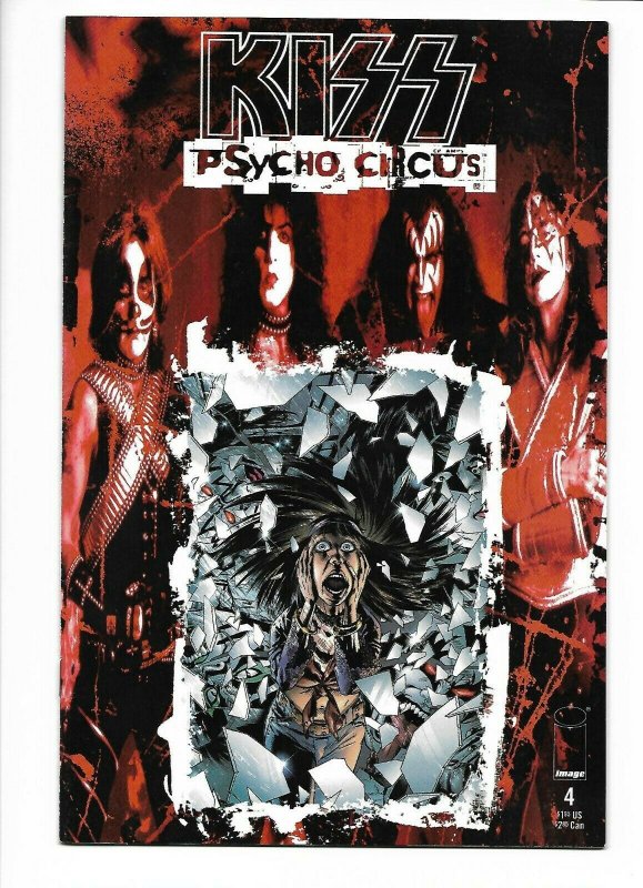 Kiss Psycho Circus #4 Image 1997 NM- 9.2 photo cover with Michael Golden art. 