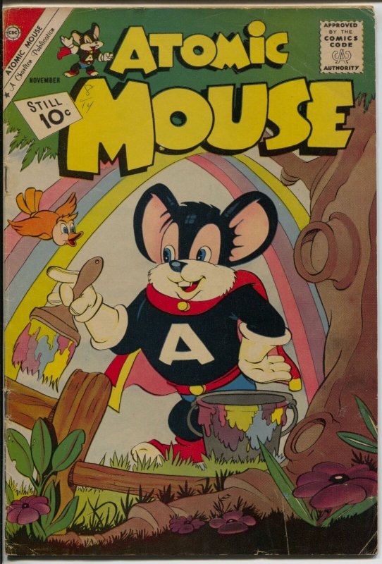 Atomic Mouse #45 1961-Charlton-Atomic Rabbit-Classic cover-VG+