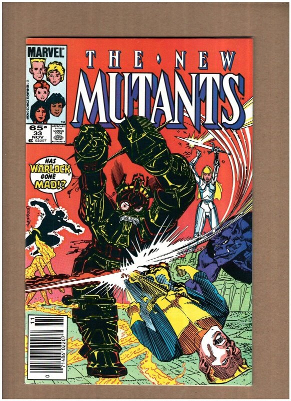 New Mutants #33 Newsstand Marvel Comics 1985 Chris Claremont VF/NM 9.0