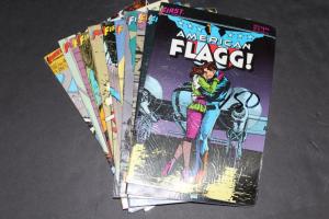 LARGE LOT! First Comics AMERICAN FLAGG! 24 Comics ~Includes Special#1 VF (HX748)