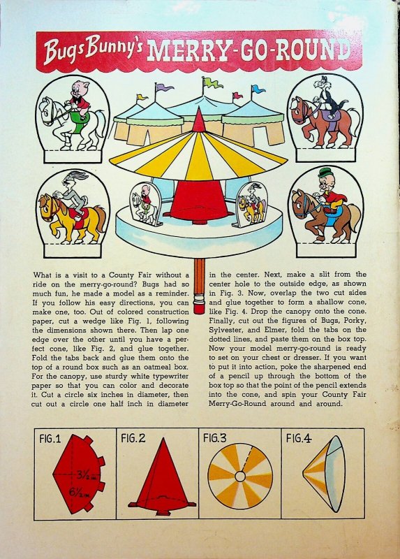 Bugs Bunny County Fair 1 1957 Dell Comics Tweety Sylvester Petunia Pig