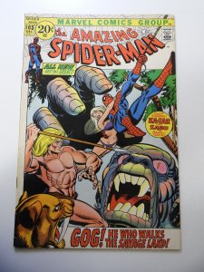 The Amazing Spider-Man #103 VG/FN Condition centerfold detached at one staple
