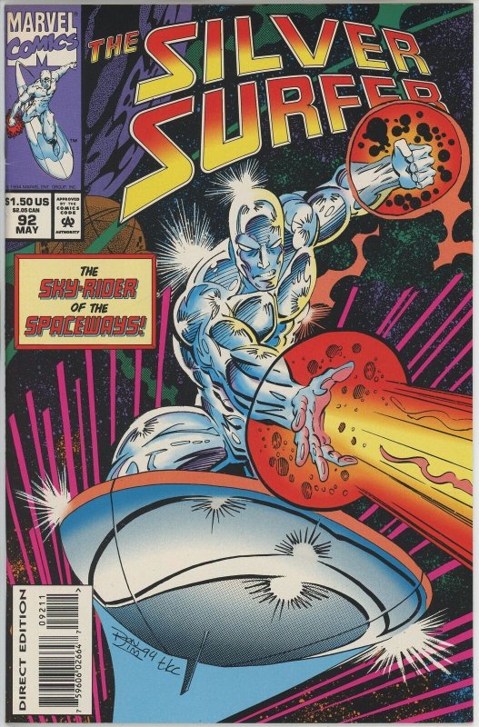 Silver Surfer #92 (1987) - 9.0 VF/NM *Princess of Zenn-La*