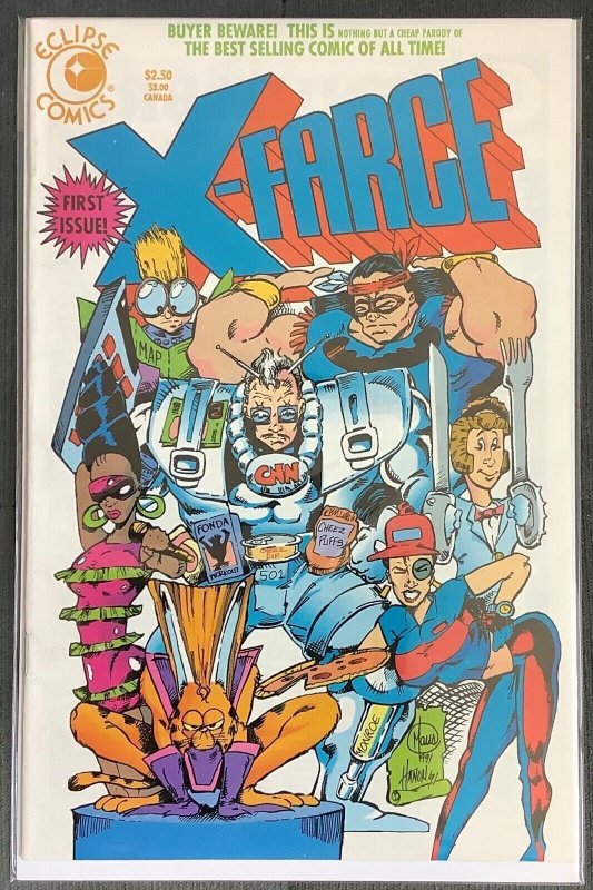 X-Farce #1 (1992, Eclipse) X-Men Parody First Issue NM-