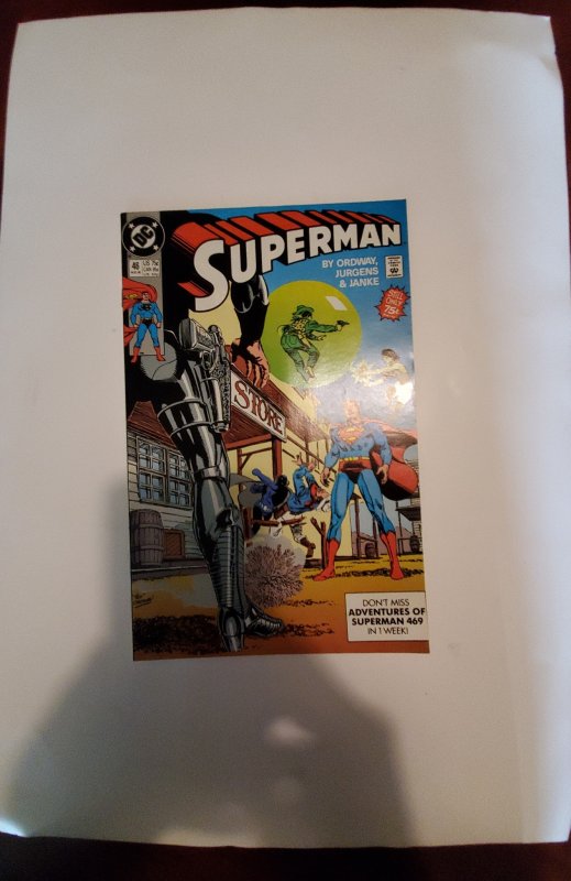 DC Comics NM+ SUPERMAN #46 1990 