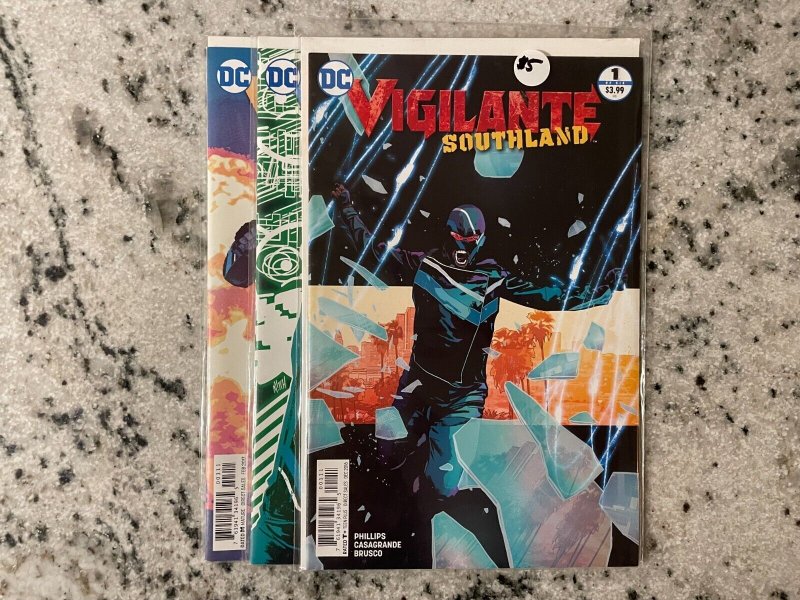 Lot Of 3 Vigilante Southland DC Comic Books # 1 2 3 NM 1st Prints Flash 66 J801 