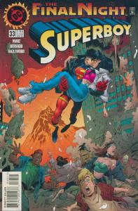 Superboy (3rd Series) #33 FN ; DC | The Final Night Kiss Cover
