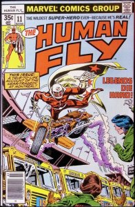 HUMAN FLY Comic Issue 11 — Stuntman Hero Bill Mantlo — 1978 Marvel Universe VG+