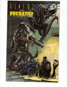 Aliens vs. Predator #3 (1990) Classic dark Horse! AWESOME Cover !!! / ID#192