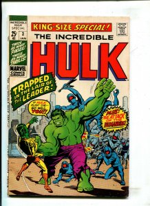 INCREDIBLE HULK SPECIAL #3 Fisherman Collection (7.5) 1971