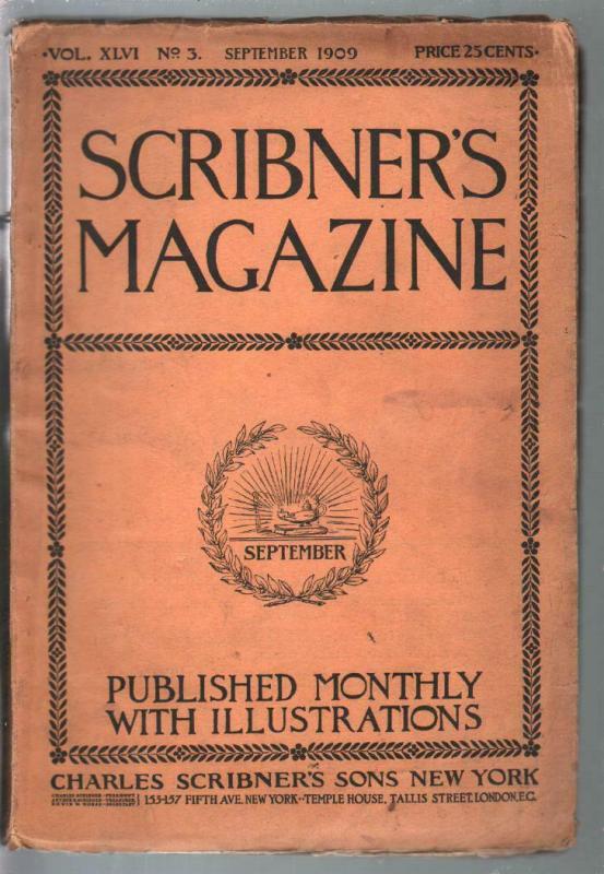 Scribner's 9/1909-Skyscraper Evolution-James Montgomery Flagg-pulp-VG