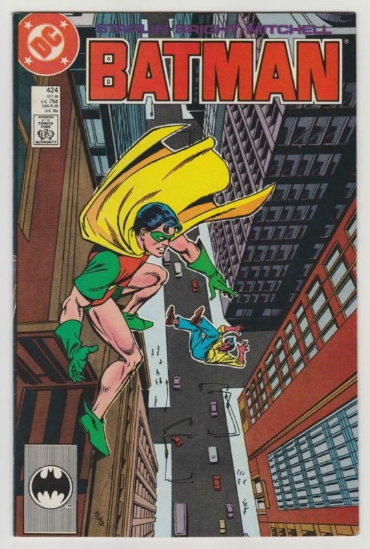 BATMAN #424, VF/NM Jim Starlin, Bright, Mitchell, Robin, DC, more BM in store