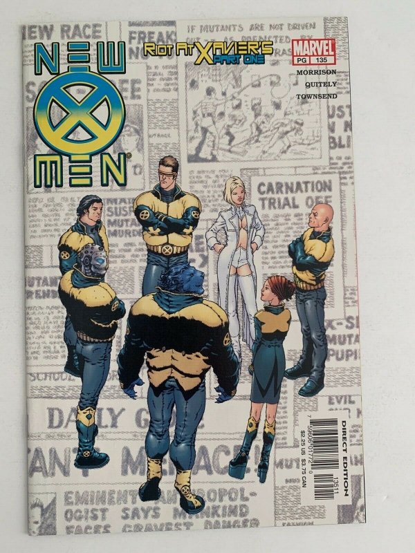 New X-Men #135 Riot at Xavier's Part One 2001 Marvel Comics NM 