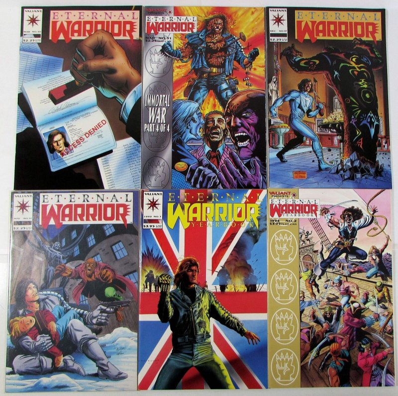 Eternal Warrior Lot of 6 #20, 31, 17, 10, 1, 2 Valiant (1994) Comic Books