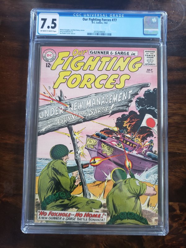 Our Fighting Forces 77 CGC 7.5