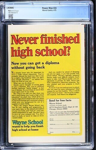 Power Man #24 1975 Marvel Comics CGC 9.8 1st app Black Goliath White Pages