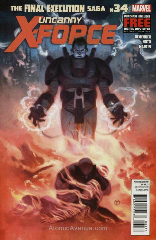 Uncanny X-Force #34 VF/NM; Marvel | save on shipping - details inside