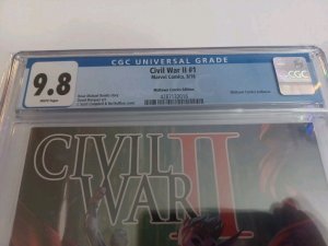 Civil War II #1 - J Scott Campbell - Midtown Comics Exclusive - 2016 - CGC 9.8