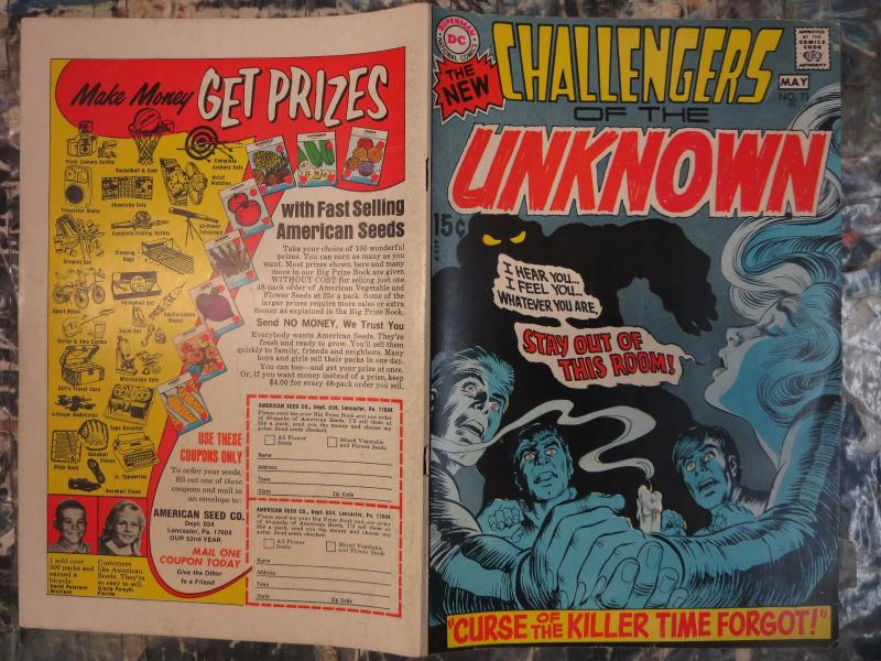 CHALLENGERS OF THE UNKNOWN covers only #66, 68-69, 71-73 (1969-1970) DC Comics