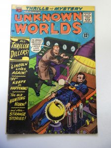Unknown Worlds #50 (1966) VG Condition moisture stain fc