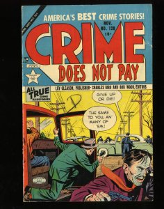 Crime Does Not Pay #128 VG+ 4.5 White Pages